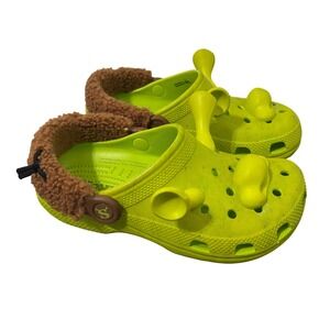 Crocs Shrek Classic Clog Green Kids 4 Womens 5.5-6 Comfort‎ Rare Limited Edition